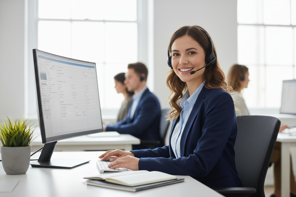 customer service , english women